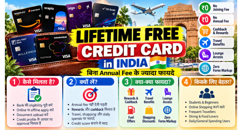 Lifetime Free Credit Card in India: बिना Annual Fee के Best Credit Cards कैसे चुने? 2 Lifetime Free Credit Card in India