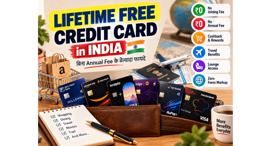 Lifetime Free Credit Card in India: बिना Annual Fee के Best Credit Cards कैसे चुने? 3 Lifetime Free Credit Card in India